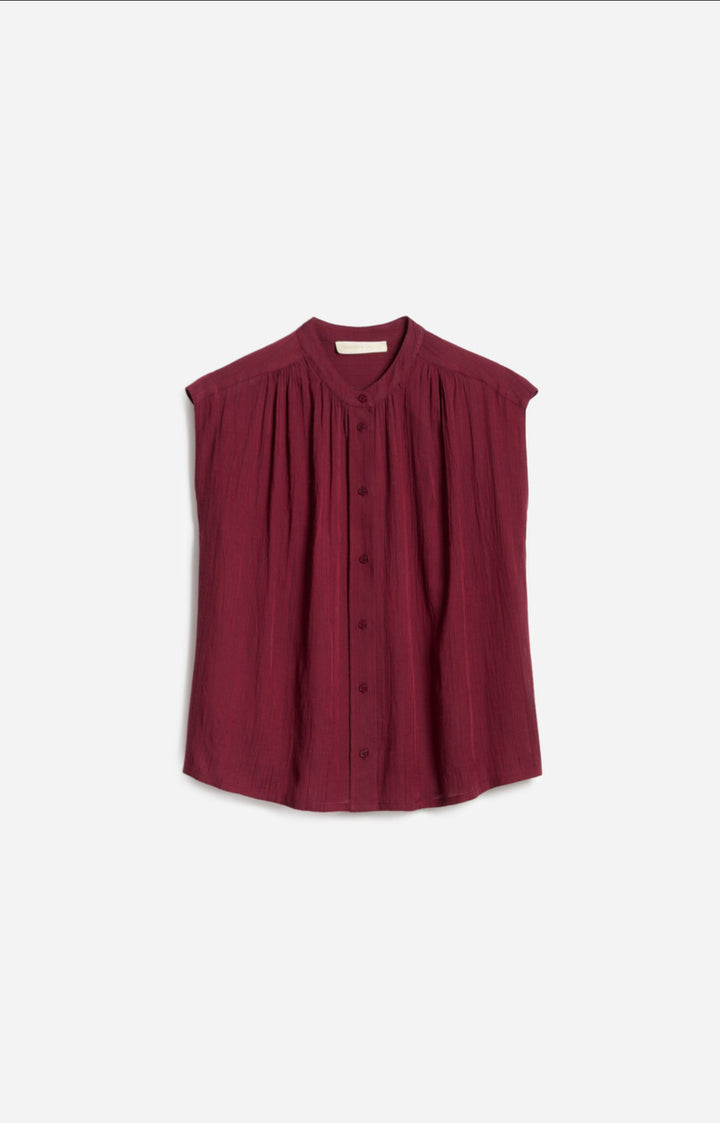 Bluse | Clio blouse - Bordeaux