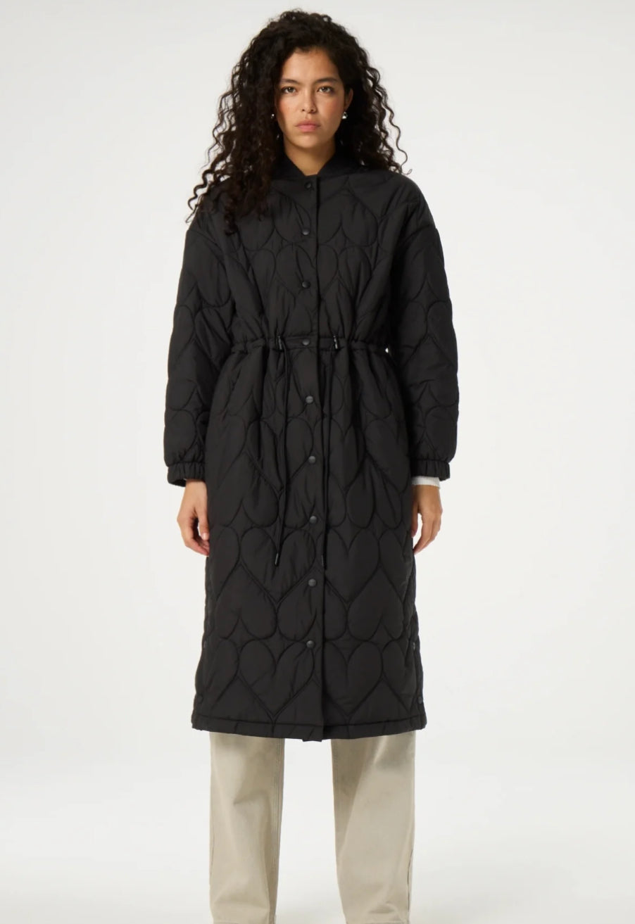 Boblekåpe | Skippy Long Coat - Black