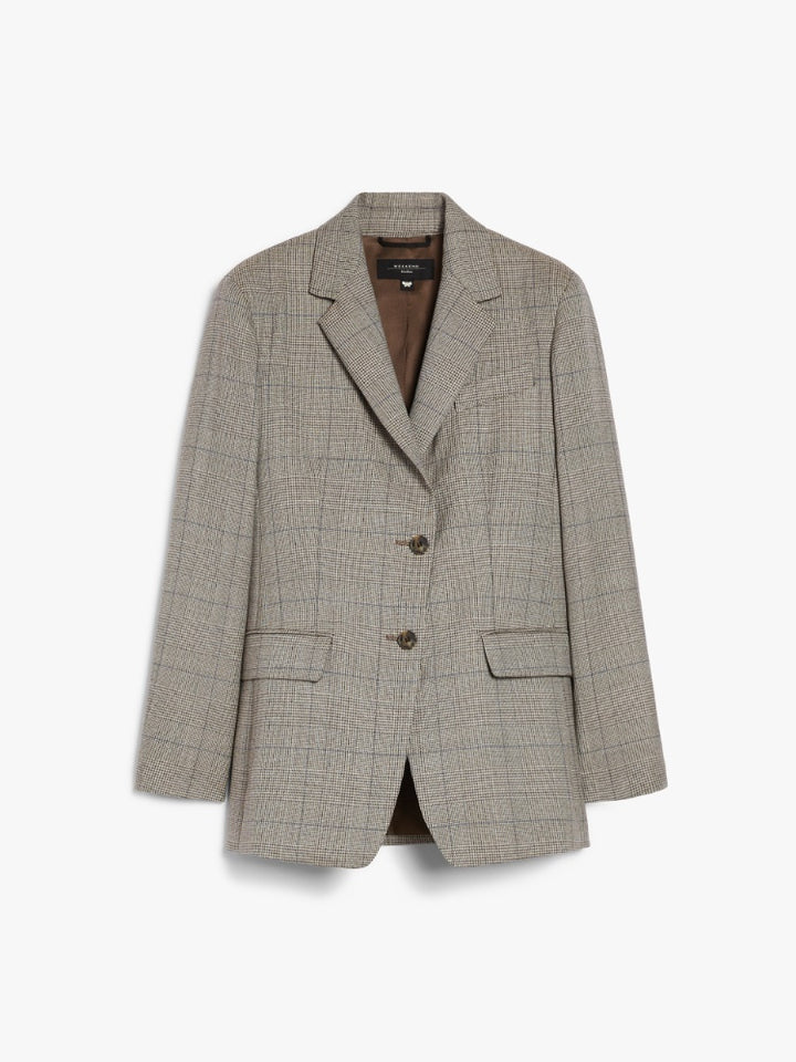 Blazer | Batavia wool single-breasted blazer - Buscuit