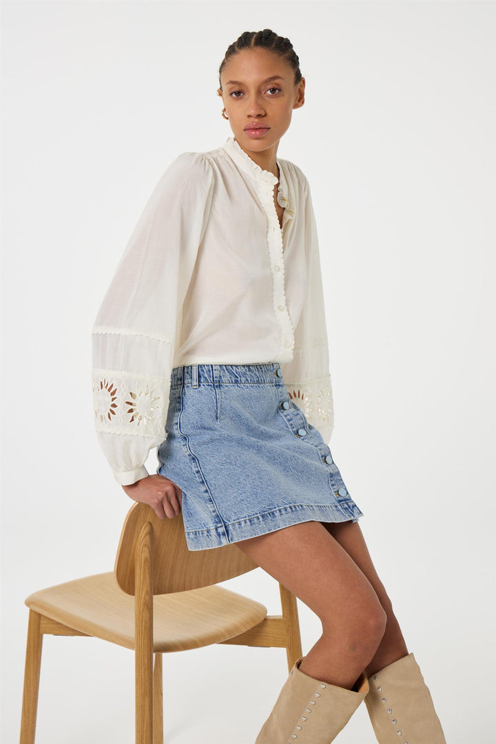 Bluse | Joplin Blouse - Cozy White