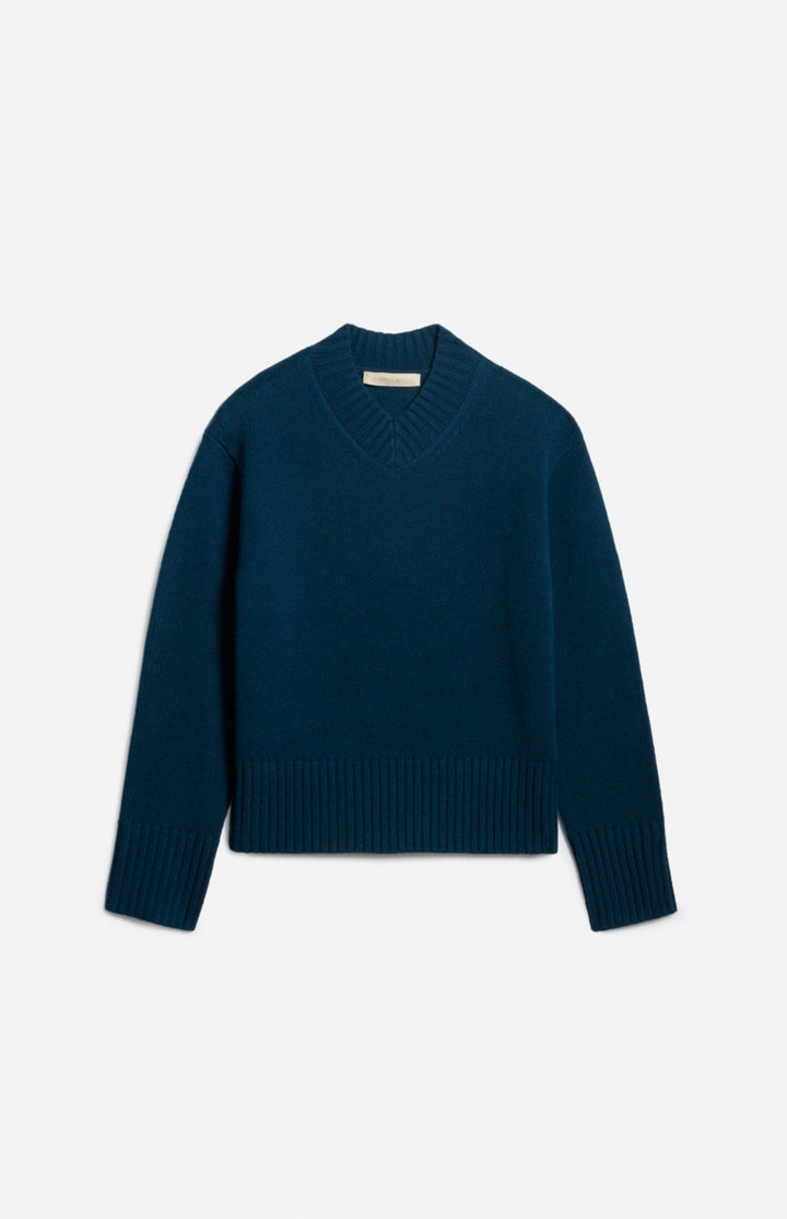 Genser | Fazio Sweater Wool & Yak - Bleu Canard