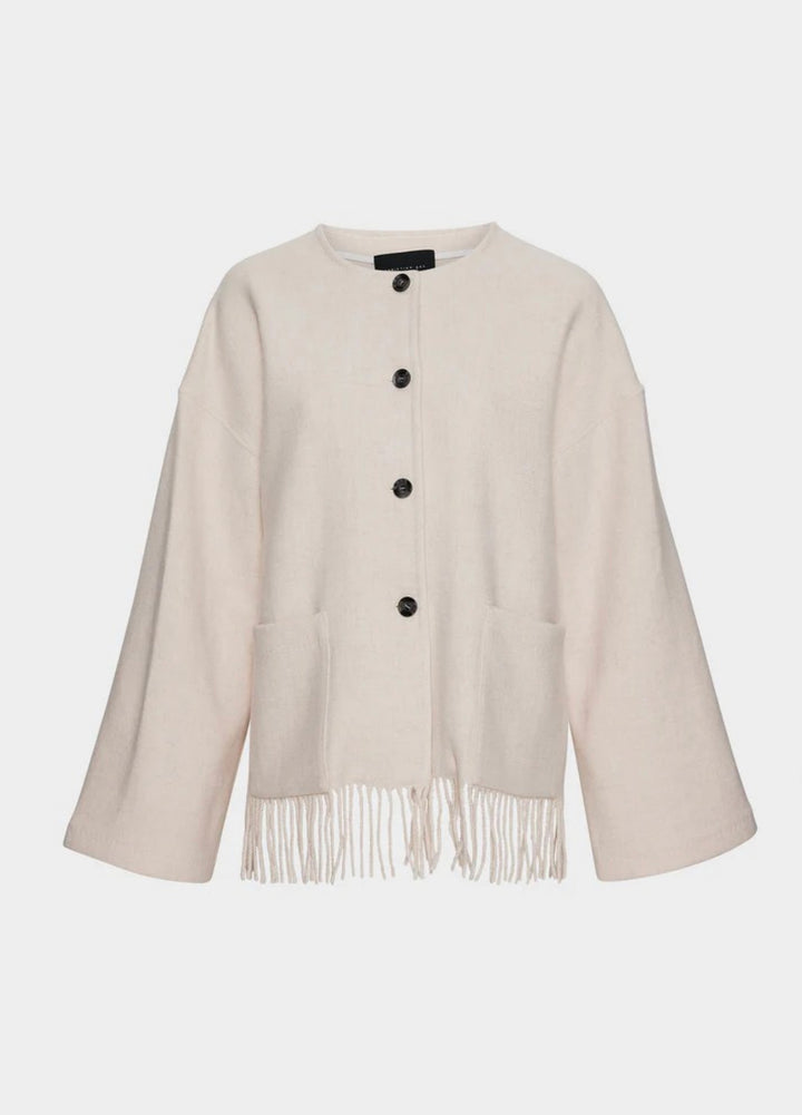 Jakke | Carla LambsWool Jacket - Cream