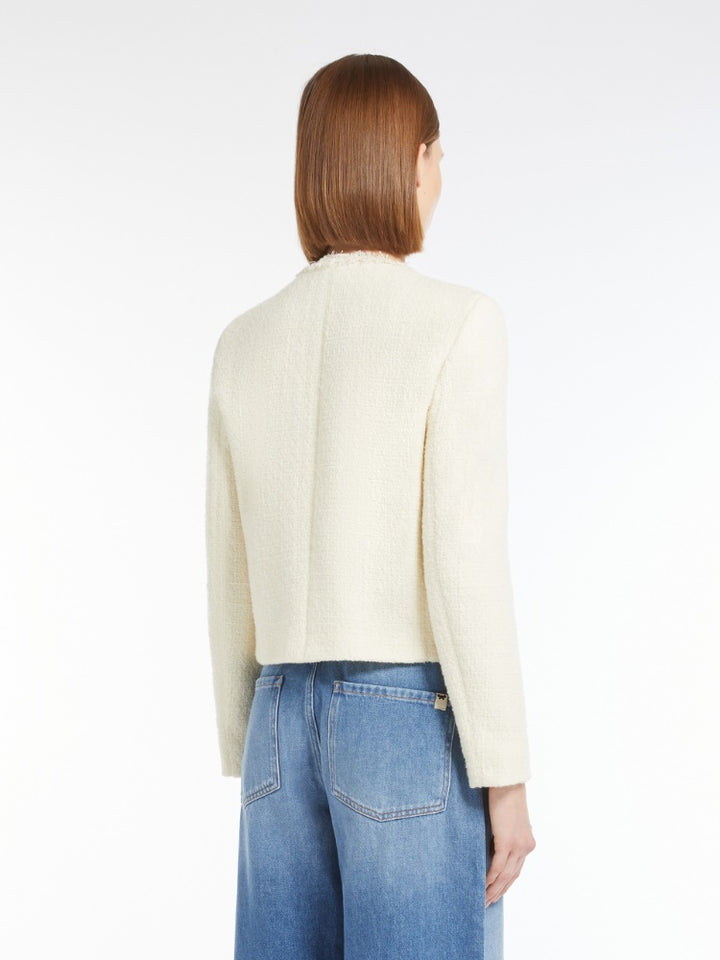 Jakke | Balia Wool-blend jacket - Ecru