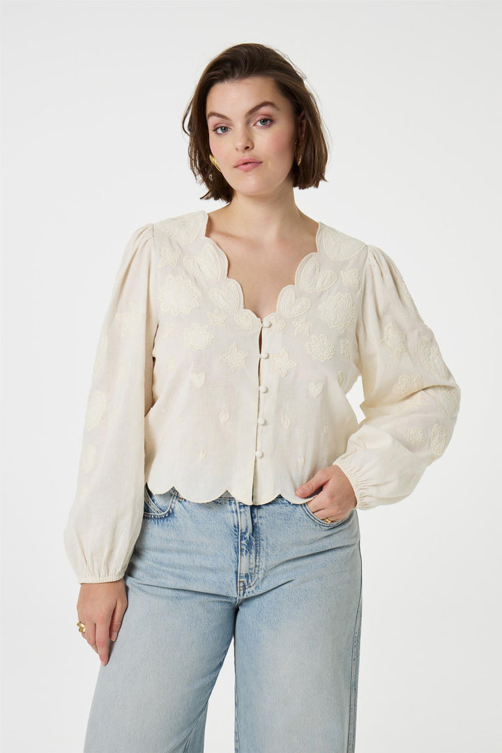 Bluse | Rani Blouse - Cozy White
