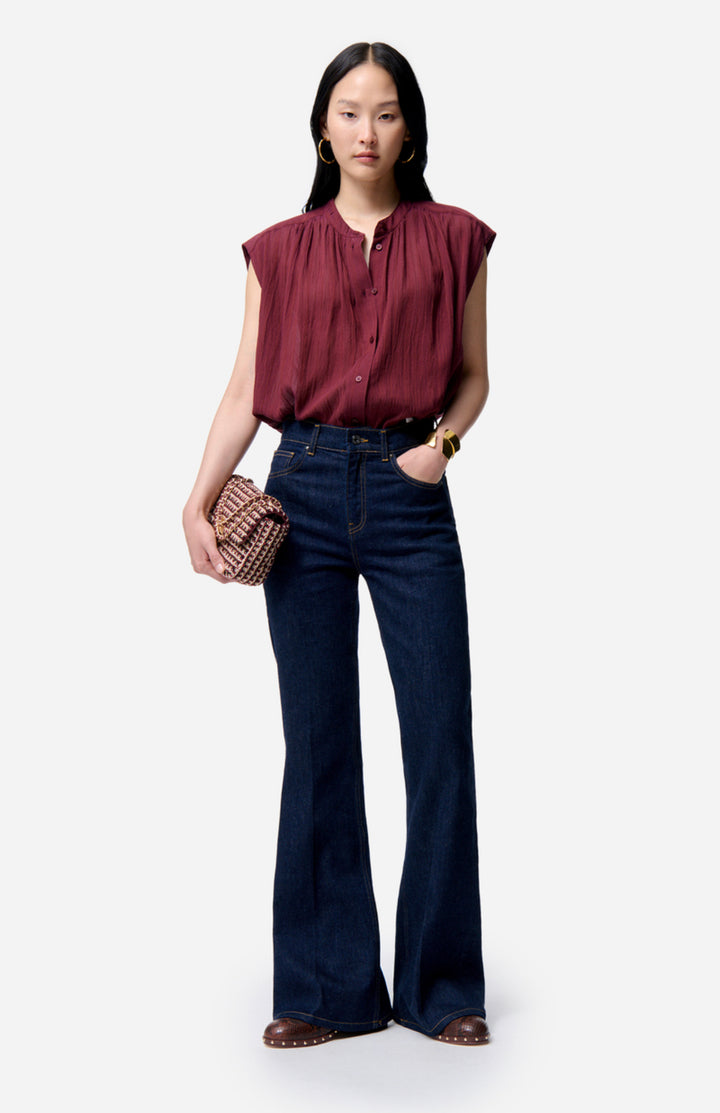 Bluse | Clio blouse - Bordeaux