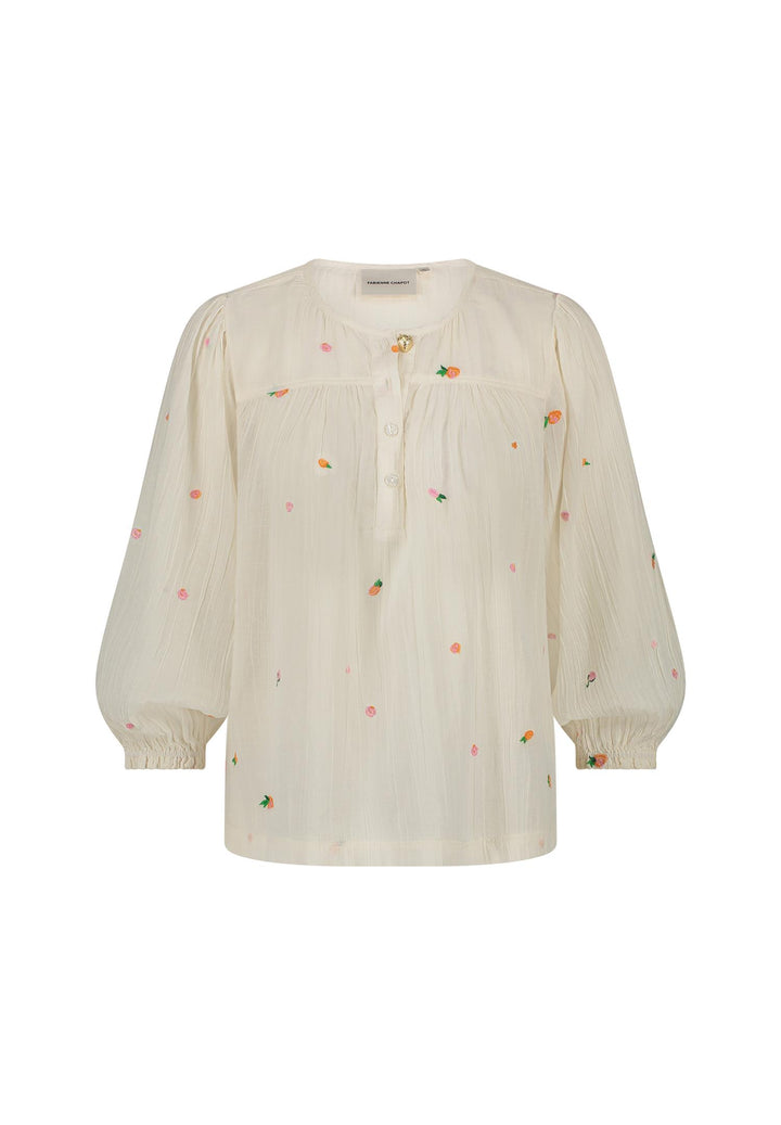 Bluse | Bindi Top - Cozy White