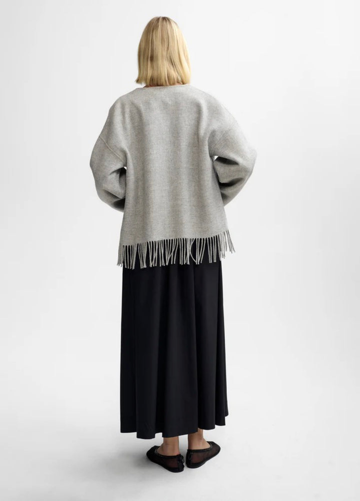 Jakke | Carla LambsWool Jacket - Grey Mel