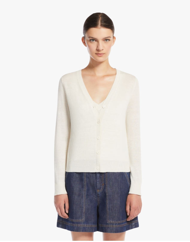 Cardigan | Marabu Silk And Linen Yarn Twin Set