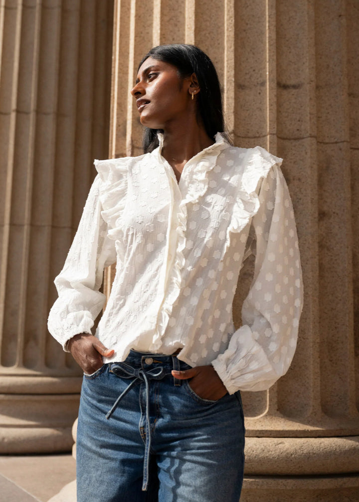 Bluse | Maya Blouse - Powder