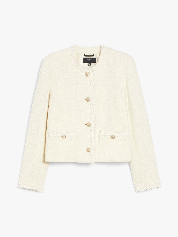 Jakke | Balia Wool-blend jacket - Ecru