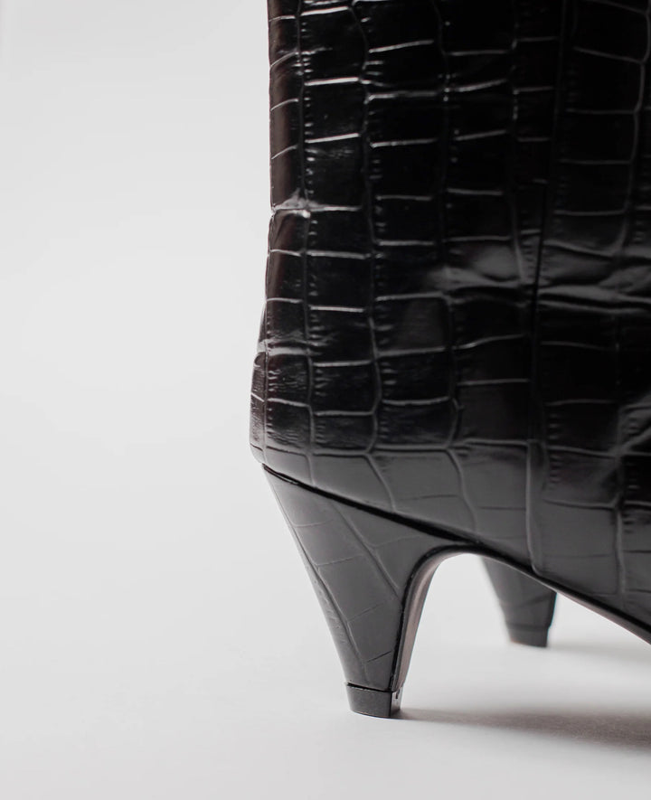 Støvletter | Vanessa Tall Boots Croc Black