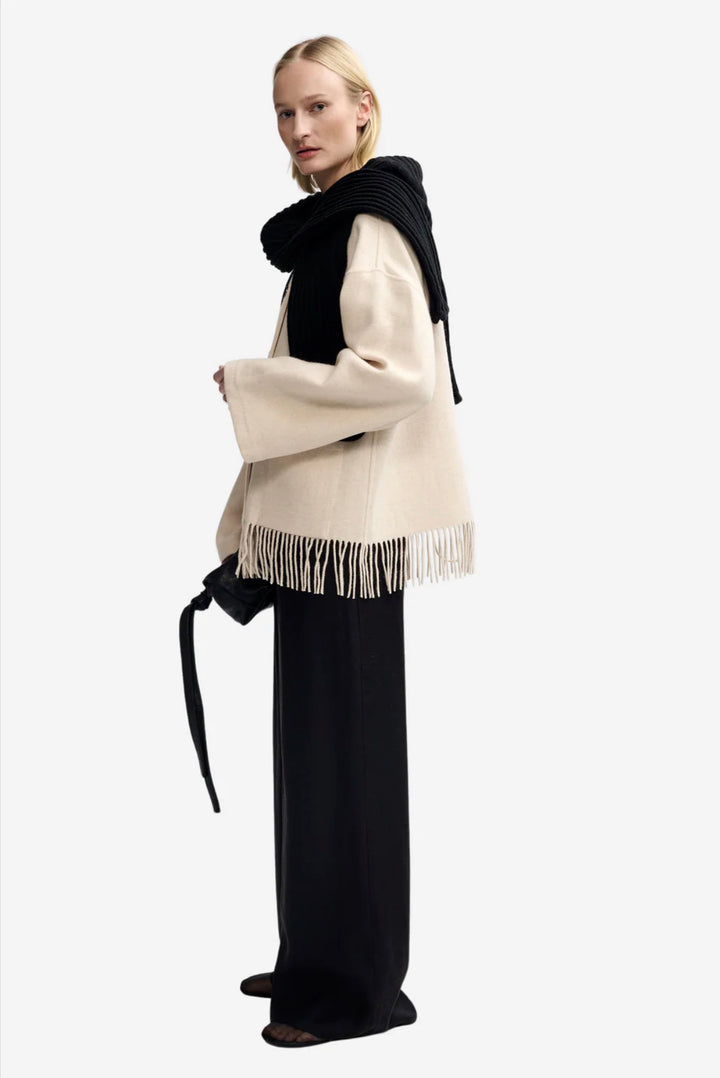 Jakke | Carla LambsWool Jacket - Cream