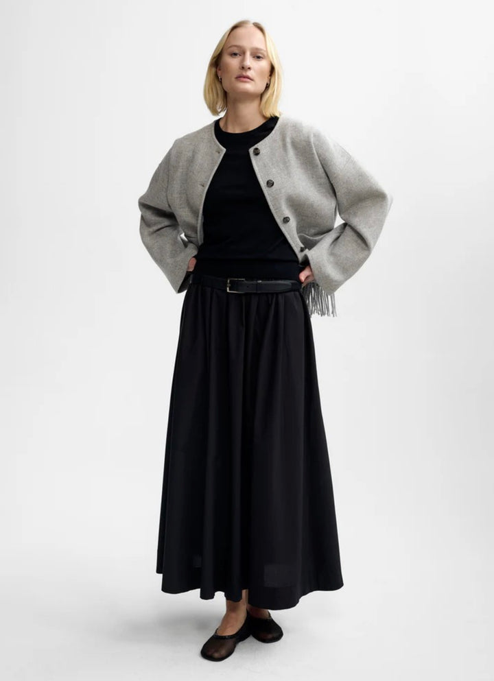 Jakke | Carla LambsWool Jacket - Grey Mel