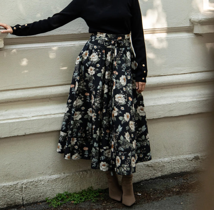 Skjørt | Astrid Skirt - Antique Black