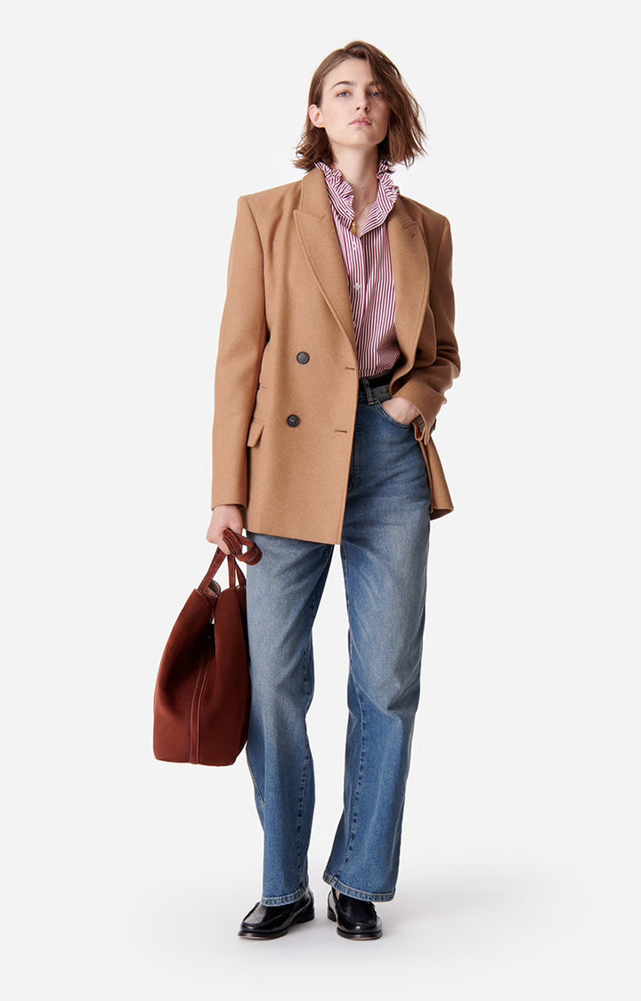 Blazer |  Damarys Jacket in Wool Blend Caramel