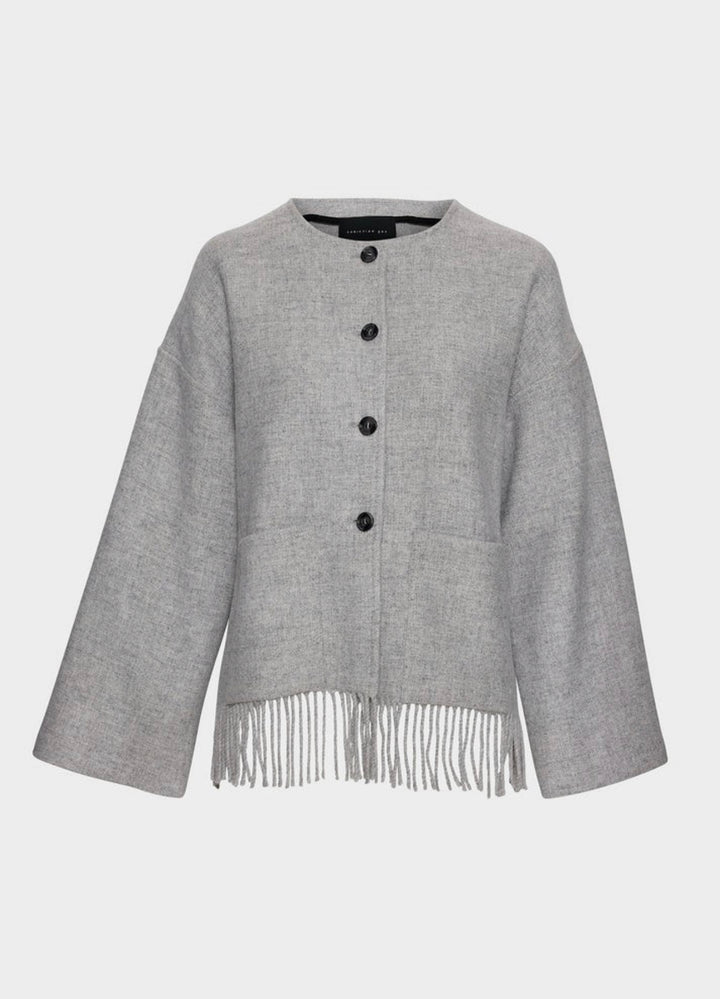 Jakke | Carla LambsWool Jacket - Grey Mel