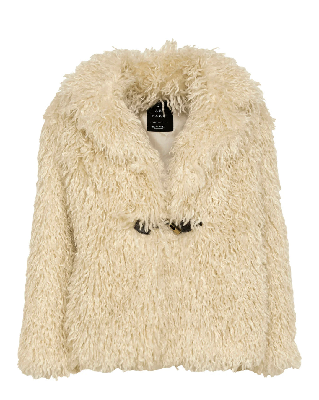 Jakke | Ruri Short Fake Fur Jacket Beige
