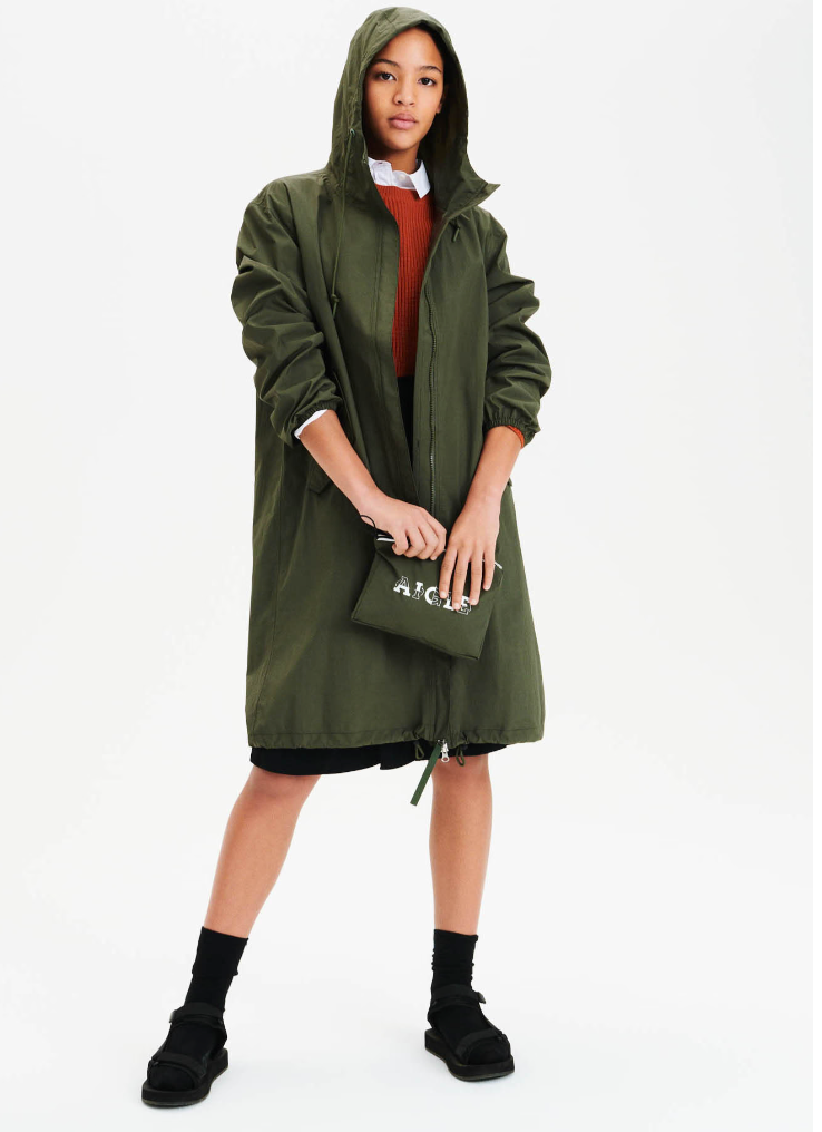 Regnjakke | Long packable parka - Avocat