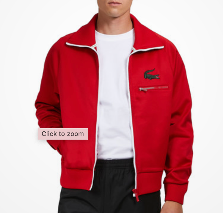 TRENINHGSJAKKE |  Stand Up Collar Zipper Jacket (Infrared)