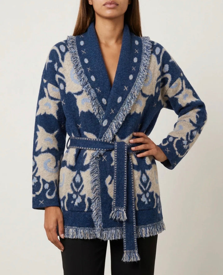Cardigan | Frill Kiel Cardigan - Jeans blue