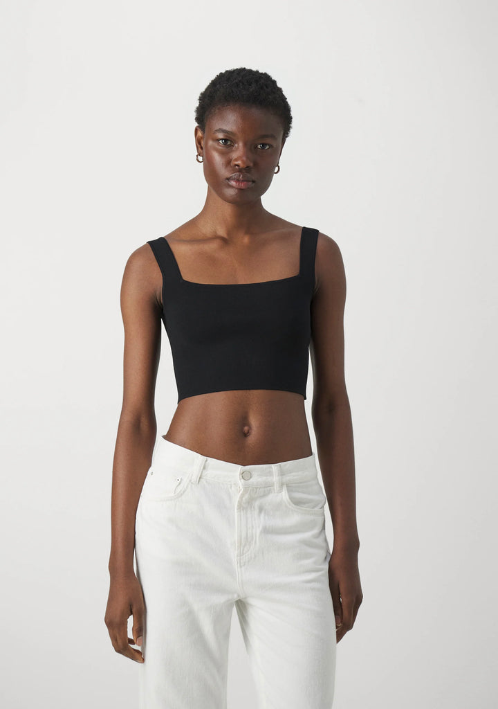 Topp | Tresa Cropped Top -Black