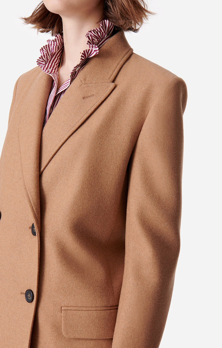 Blazer |  Damarys Jacket in Wool Blend Caramel