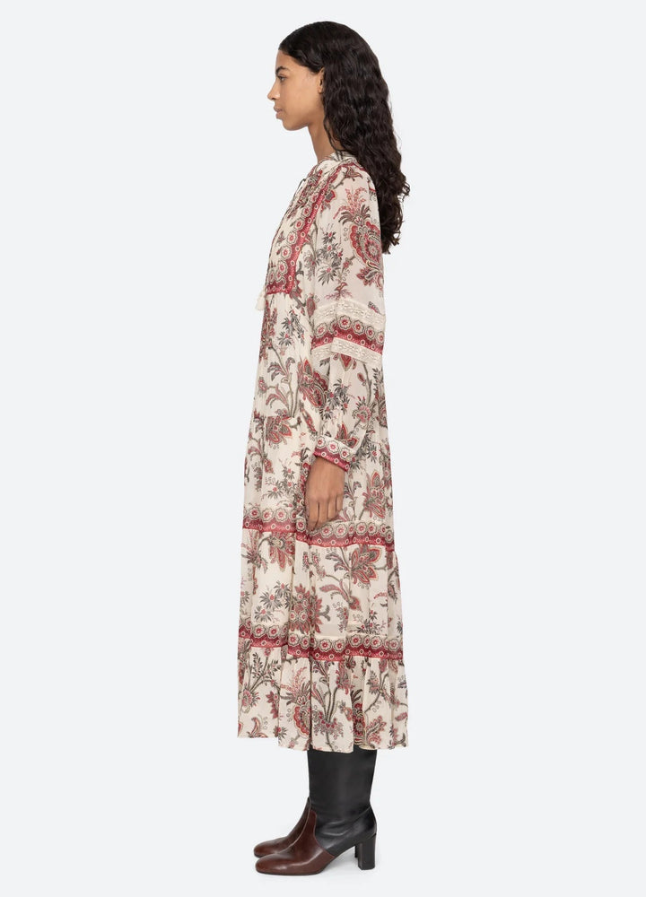 Kjole | Cassandra print dress long