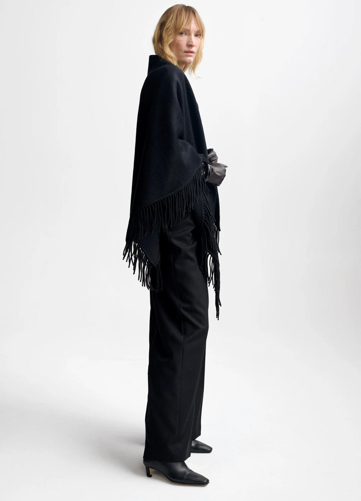Sjal | Alba Wool Scarf - Black