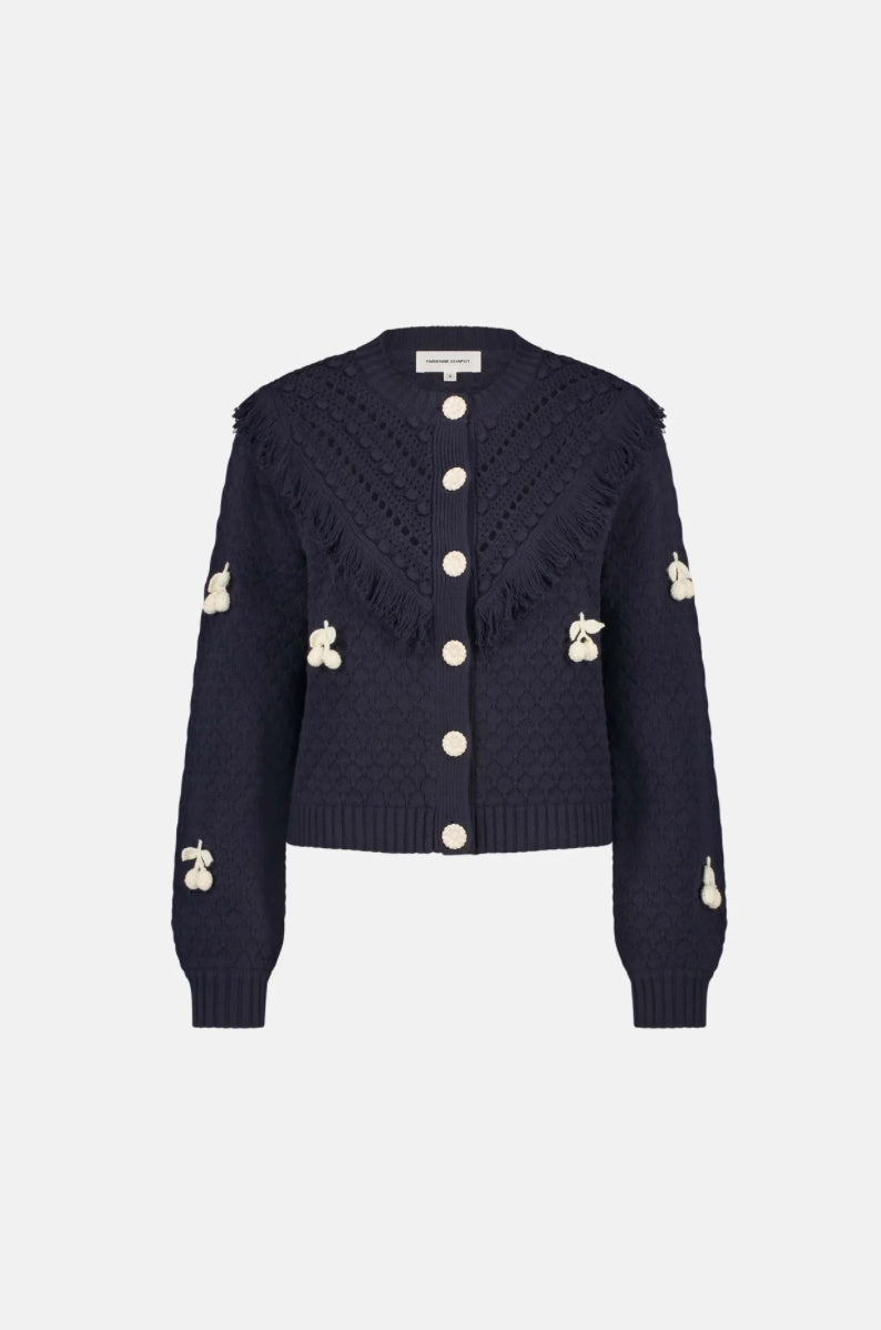 Cardigan | Frido cardigan midnight blue