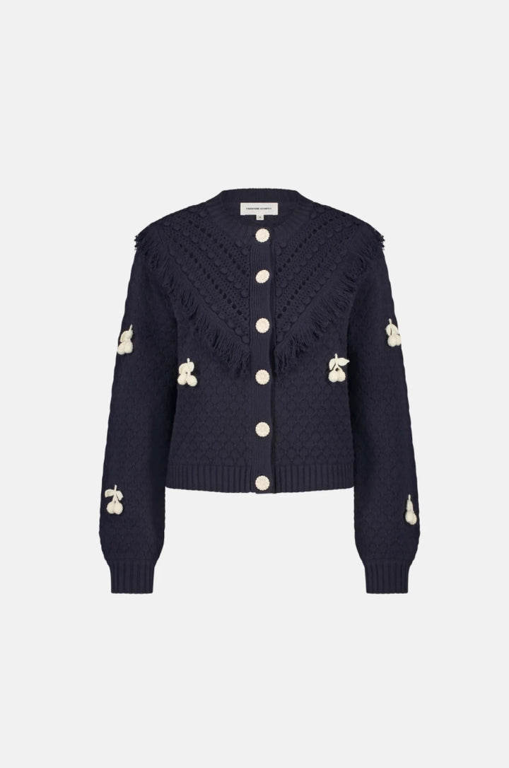 Cardigan | Frido cardigan midnight blue