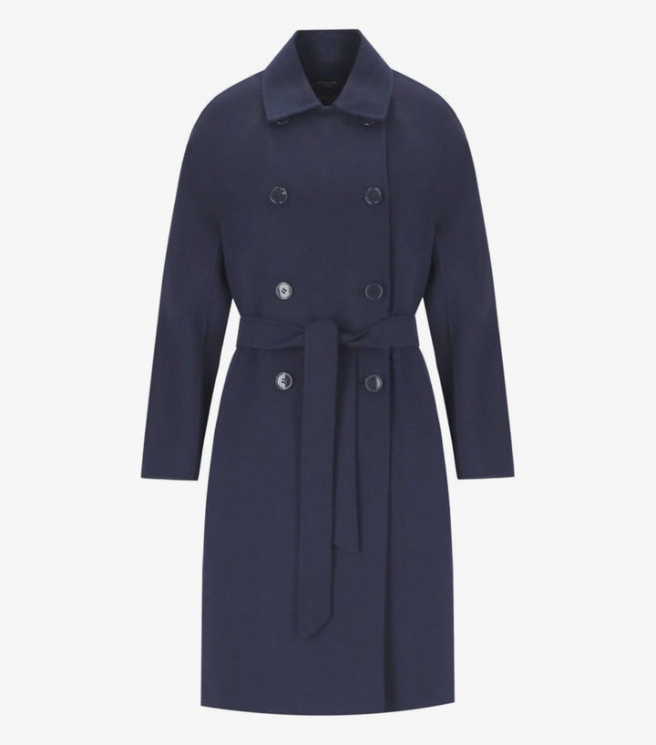 Kåpe | Avenue Double-breasted double-faced wool coat - Navy