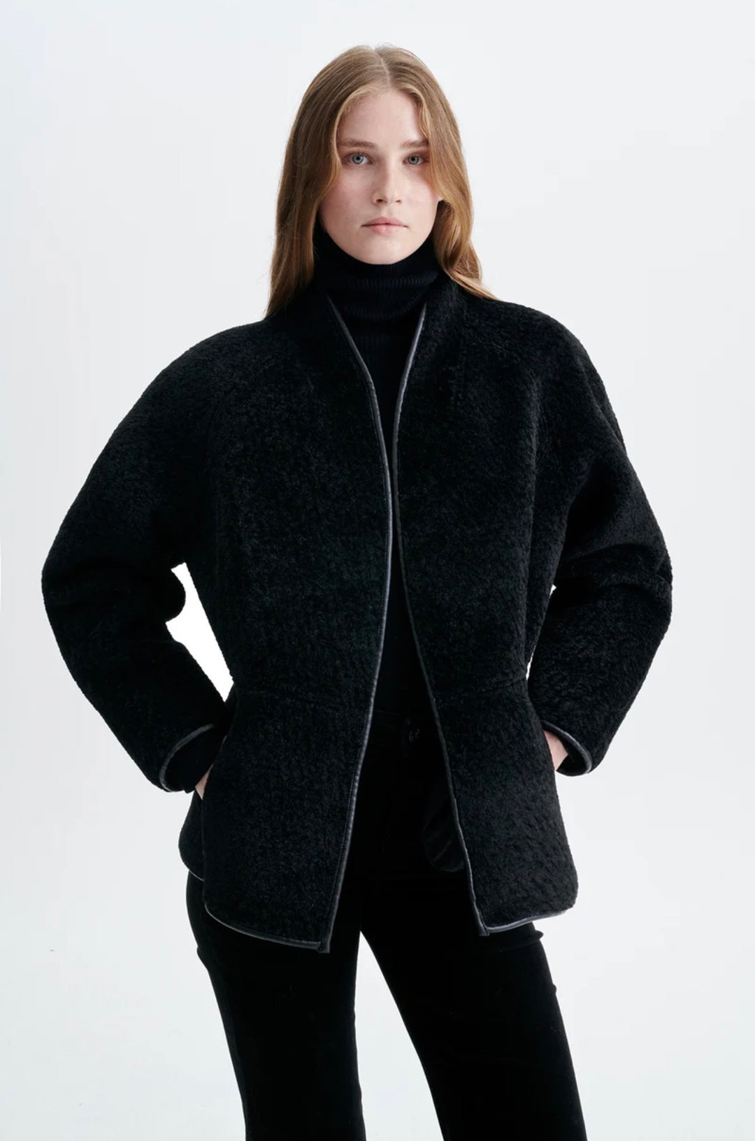 Jakke | Fur Jacket - Black