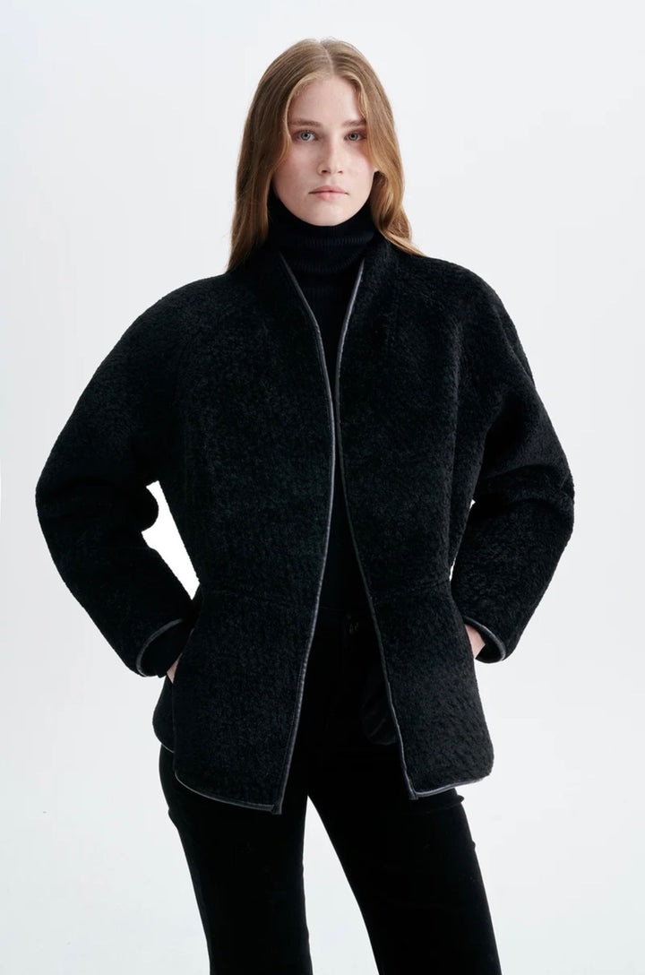Jakke | Fur Jacket - Black