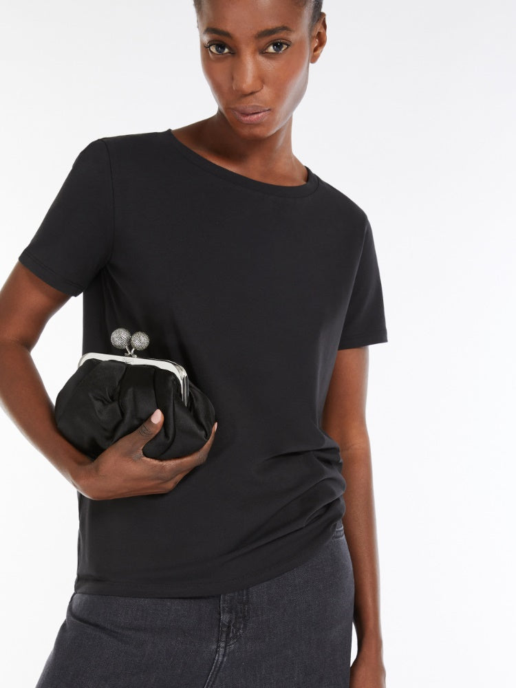 T-Shirt | Stretch organic cotton T-shirt - Black