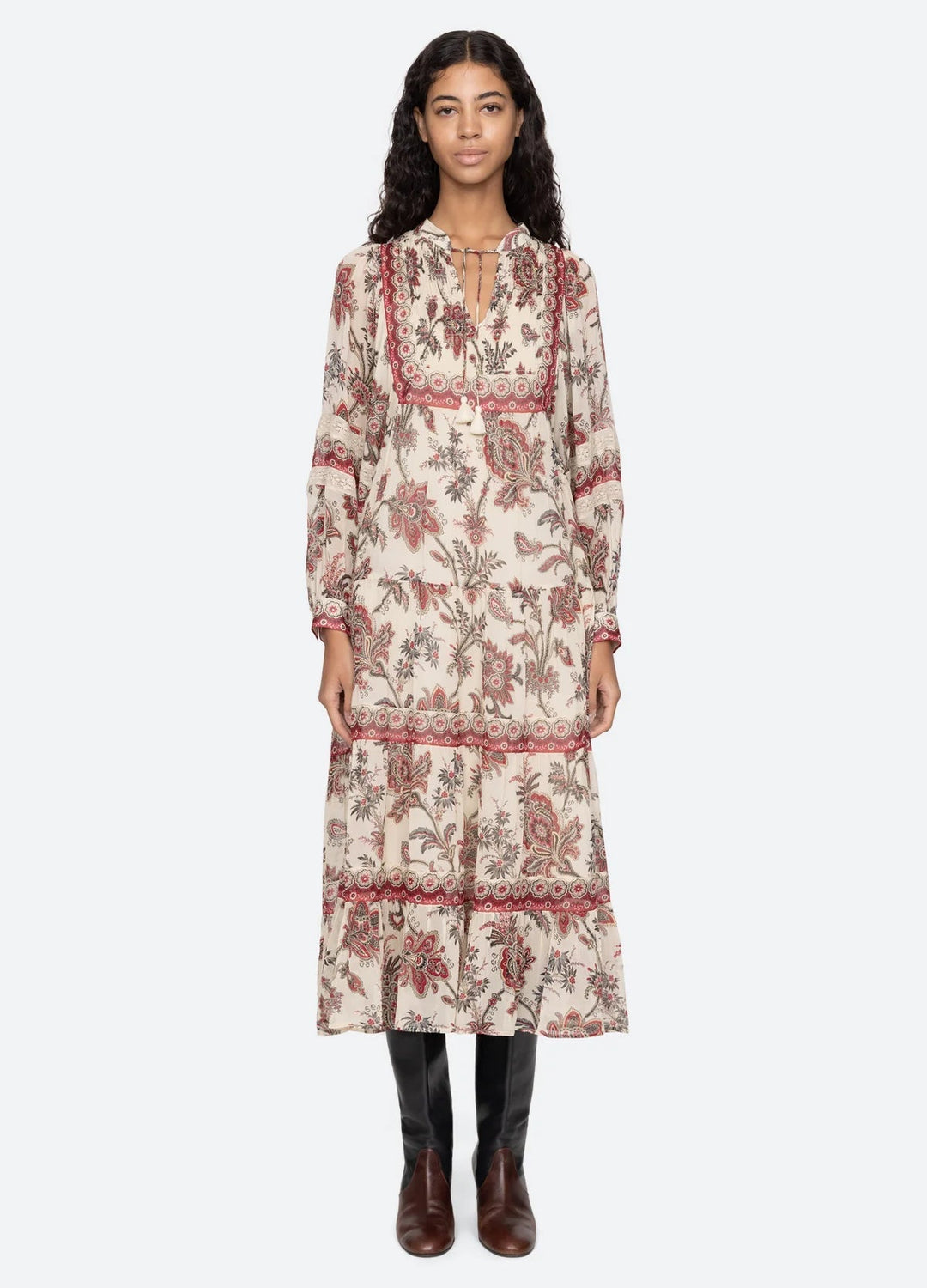 Kjole | Cassandra print dress long
