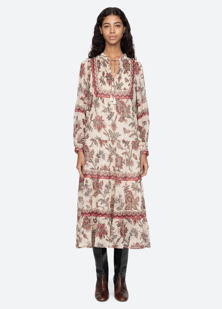 Kjole | Cassandra print dress long