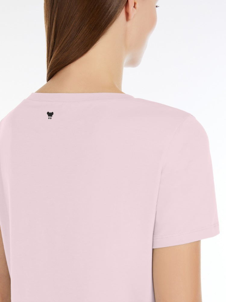 T-Shirt | Stretch organic cotton T-shirt - Pink