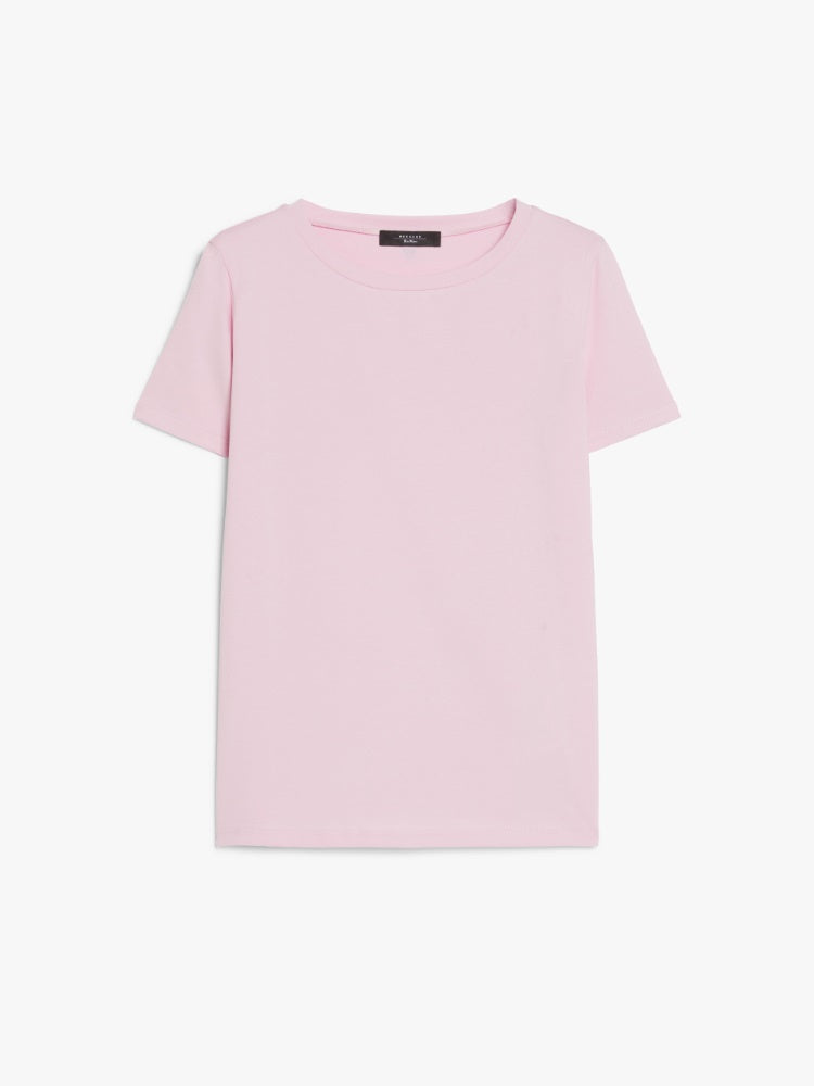 T-Shirt | Stretch organic cotton T-shirt - Pink