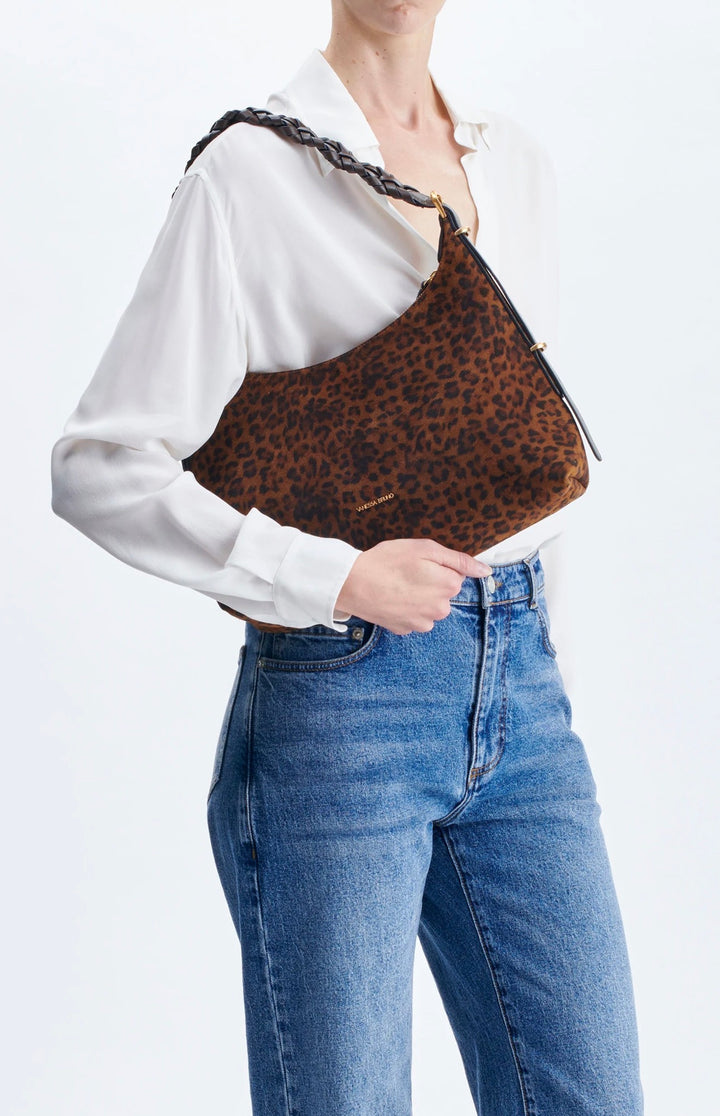 Veske | Small Jess Leopard Hobo Bag - Fawn