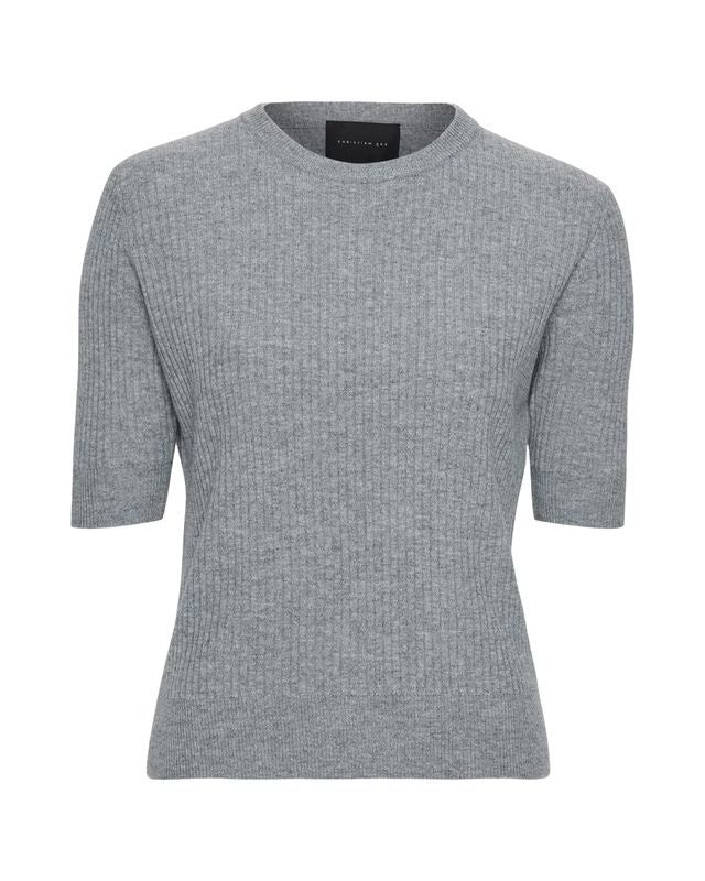 Genser | Ember Merino Knit - Lt. Grey Melange