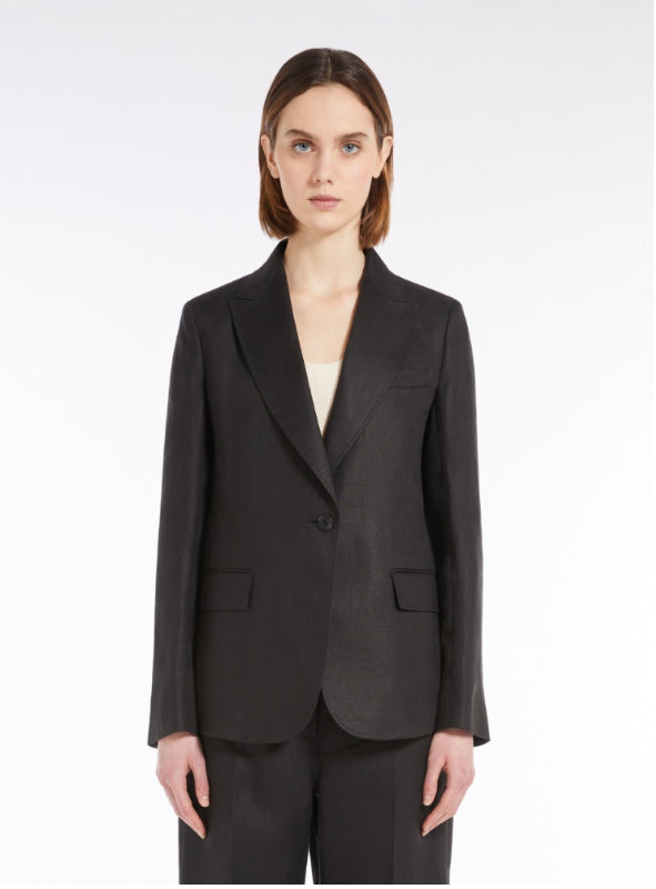 Blazer | Nalut washed linen blazer