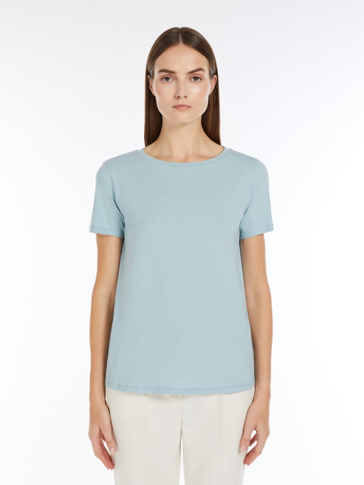 T-Shirt | Stretch organic cotton T-shirt - Pastel Green