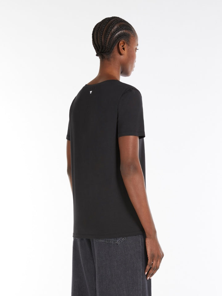 T-Shirt | Stretch organic cotton T-shirt - Black