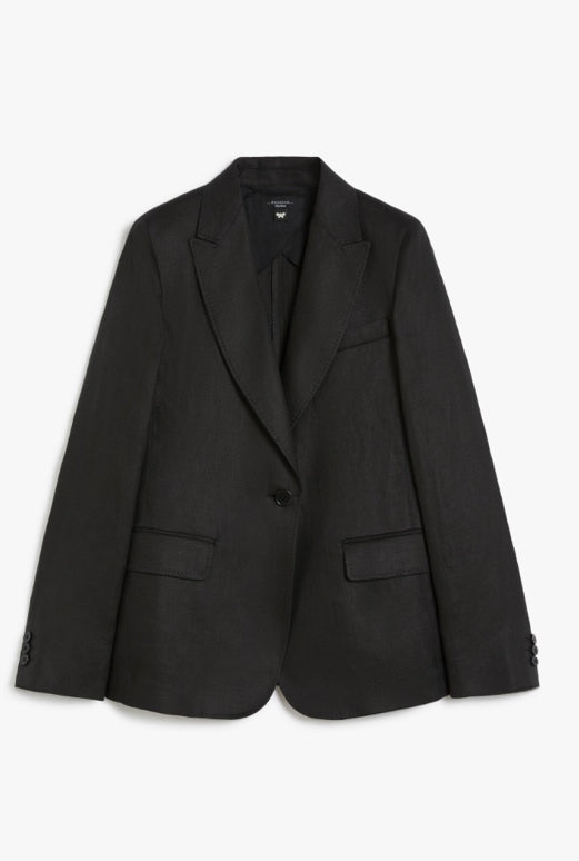 Blazer | Nalut washed linen blazer