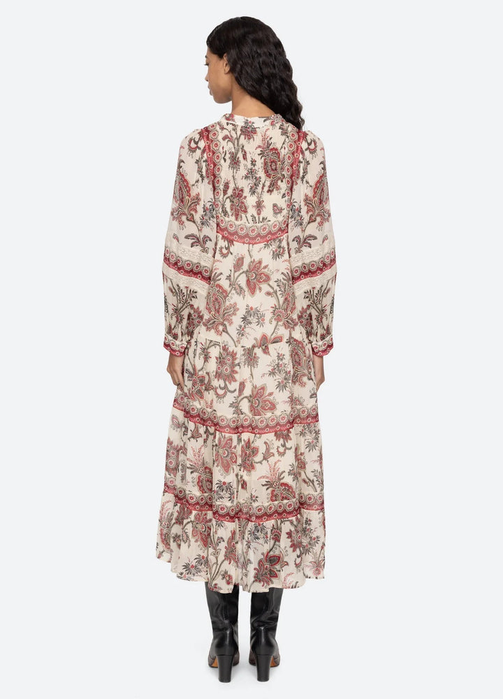 Kjole | Cassandra print dress long