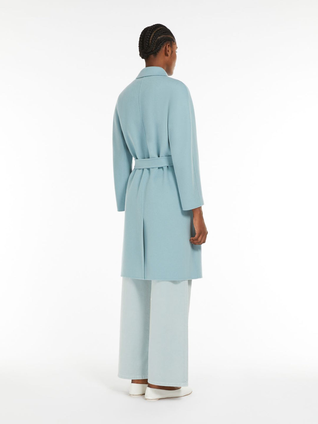 Kåpe | Avenue Double-breasted double-faced wool coat - Pastel Green