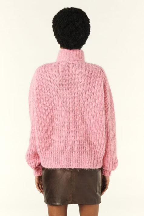 Genser | Half Zip Jumper Beltane Pink