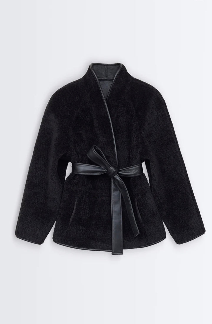 Jakke | Fur Jacket - Black