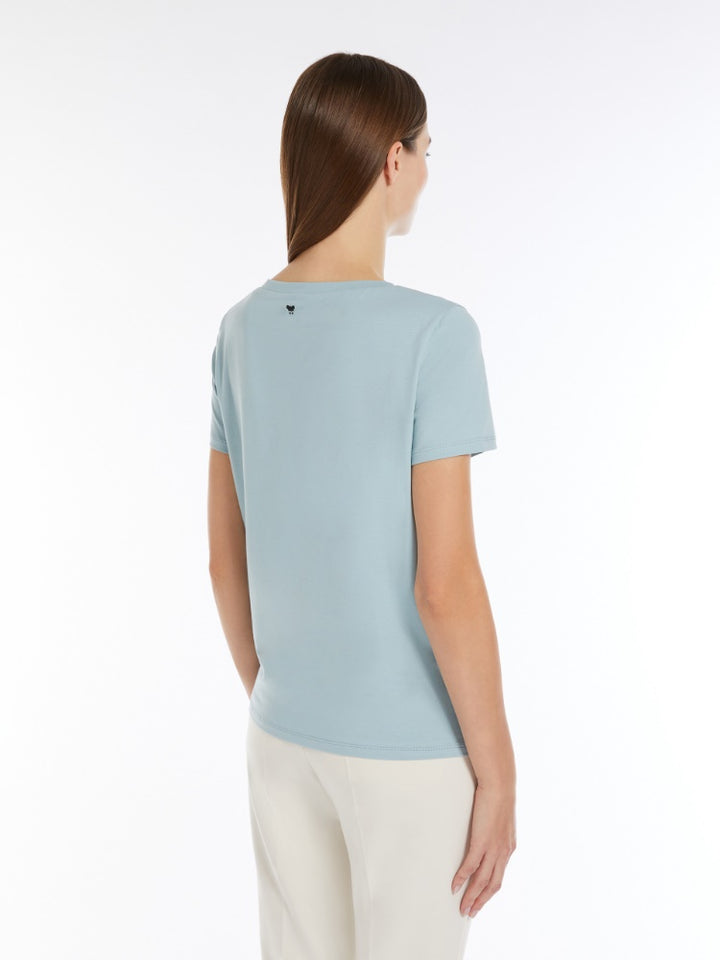 T-Shirt | Stretch organic cotton T-shirt - Pastel Green