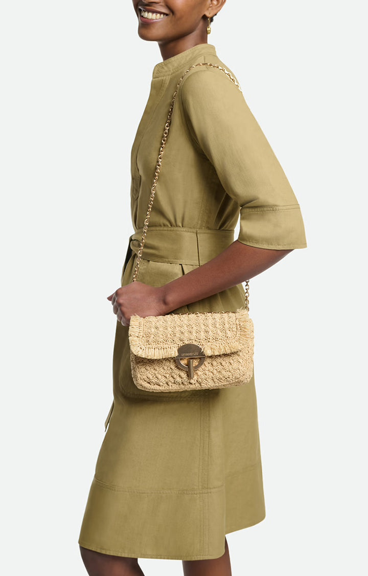 Veske | Raffia Small Moon Bag